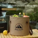 20L Collapsible Bucket Folding Large Capacity Leakproof Huge Loading Fishing Bucket Camping Water Bag Camping Supplies - Image 2