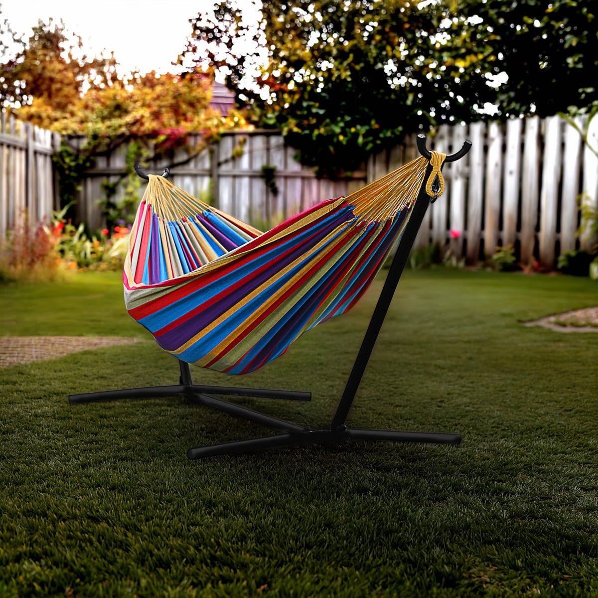 203719.jpg Two-Person 9-Ft. Hammock and Stand - Image 1