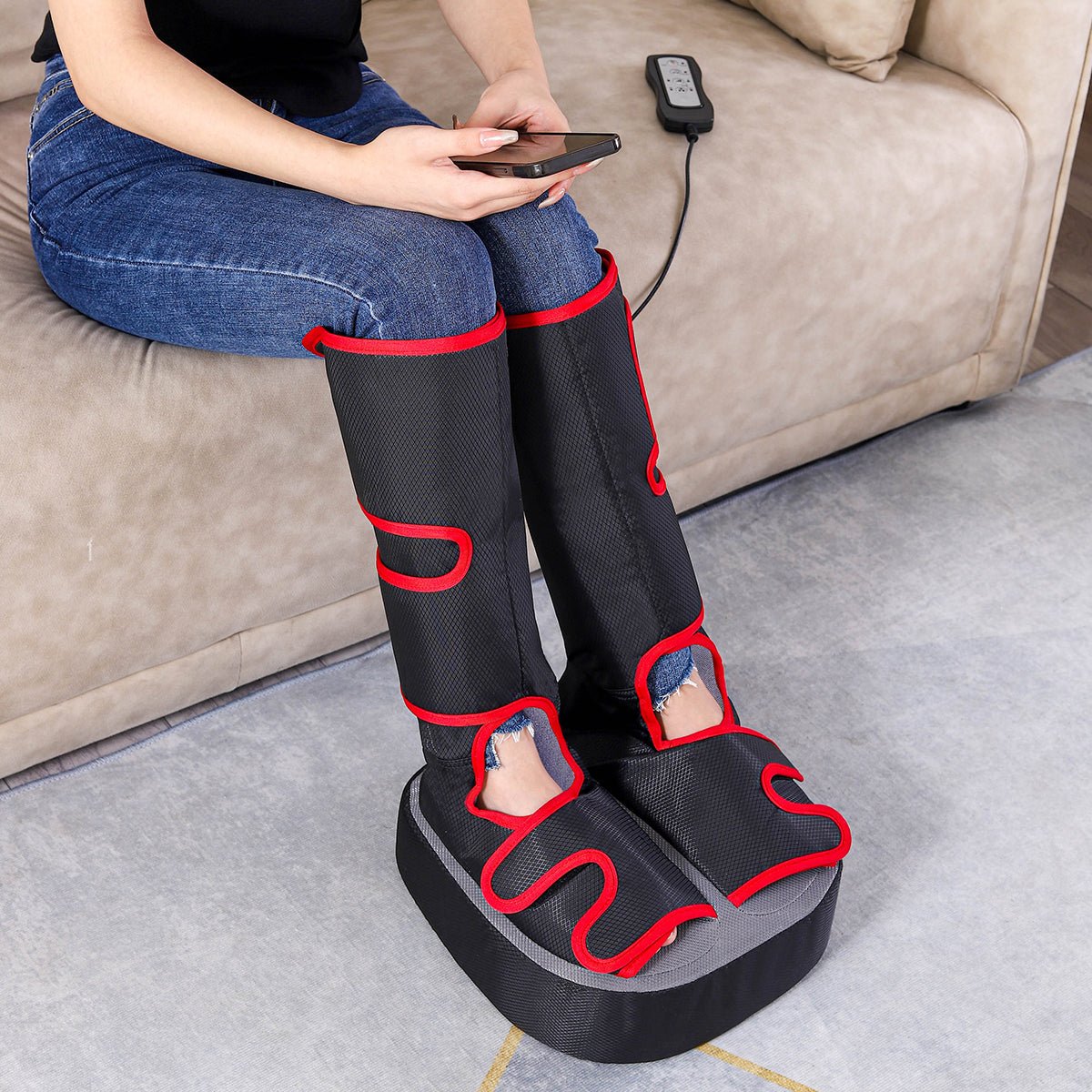 209222-z1.jpg Foot and Calf Air Compression Massager - Image 1