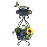 Solar Bird Bath Feeder and Planter - Image 7