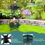 Solar Bird Bath Feeder and Planter - Image 6