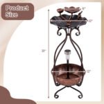 Solar Bird Bath Feeder and Planter - Image 17