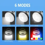 SMILING SHARK Multifunctional Portable Adjustable Lantern Outdoor Camping Tent Light Rechargeable Emergency Lighting - Image 4