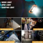 2024 1000LM Super Bright Portable LED Spotlight Camping Lamp 3000mAh LED Work Light Rechargeable Outdoor Waterproof Working Light - Image 4