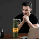 1500ml Large Capacity Portable Thermos Bottle with Straw, 304 Stainless Steel, Thermal Mug, Cup, Coffee Cup, Sports Flasks, Cold and Hot Water Bottle - Image 3