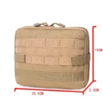 Tactical Admin Molle Pouch Medical EDC EMT Utility Bag Shell Design Waterproof Attachment Pouches Nylon Hiking Belt Bags - Image 4