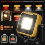2024 1000LM Super Bright Portable LED Spotlight Camping Lamp 3000mAh LED Work Light Rechargeable Outdoor Waterproof Working Light - Image 7