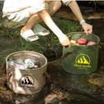 20L Collapsible Bucket Folding Large Capacity Leakproof Huge Loading Fishing Bucket Camping Water Bag Camping Supplies - Image 3