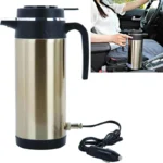 12V/24V Car Truck 1200ml Water Heater Portable Hot Water Kettle Auto Shut-Off Fast Boiling for Travel Home