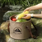 20L Collapsible Bucket Folding Large Capacity Leakproof Huge Loading Fishing Bucket Camping Water Bag Camping Supplies - Image 7