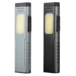 Multi-Functional USB Rechargeable Work Light with Pen Clip and Buzzer Strong Magnetic COB Aluminum Flashlight Camping Tent Lamp