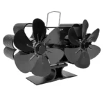 12 Blades Fireplace Fan Heat Powered Stove Eco-Friendly Fan Wood Burn Fan Portable Heater Efficient Oven Fan No Electricity - Image 2