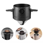 Coffee Filter Portable Stainless Steel Coffee Tea Funnel Reusable Tea Infuser Coffee Dripper Drip For Home Office Outdoor Travel