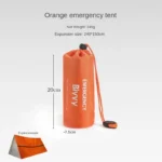 2 Person Emergency Shelter Bivy Survival Tent Kit Mylar Tube Tent Sleeping Bag Waterproof Outdoor SOS Thermal Blanket Reusable - Image 11